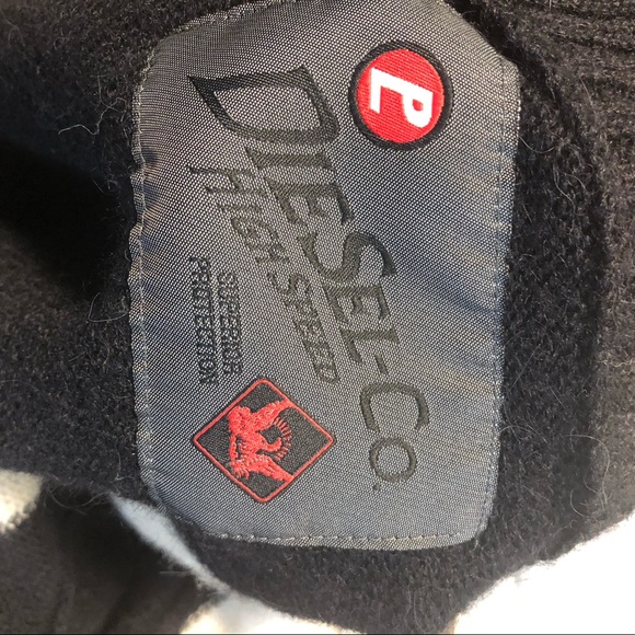 Diesel alpaca wool mix knit sweater cardigan size large - Picture 7 of 7